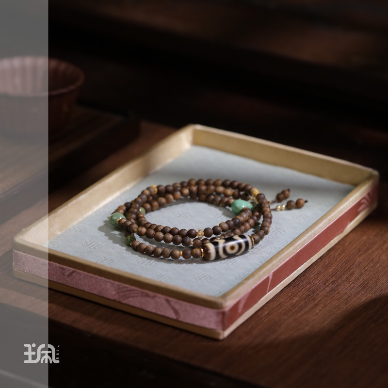 回霖|沉香*单串*18K镶嵌QXB24112510多样性发其一