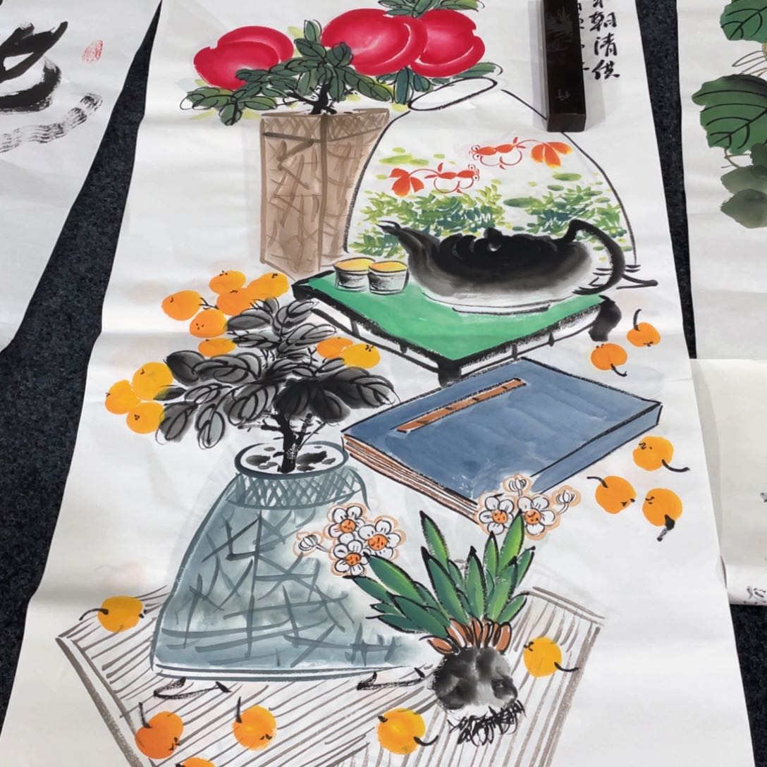 国画国画作品画心一张