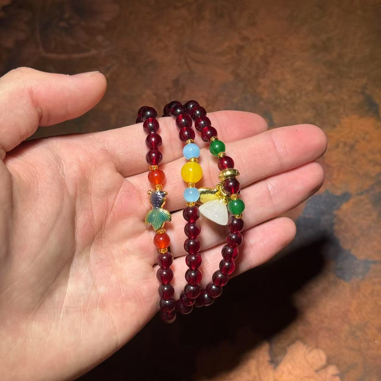 K389 多圈+金鱼+莲花 无礼盒