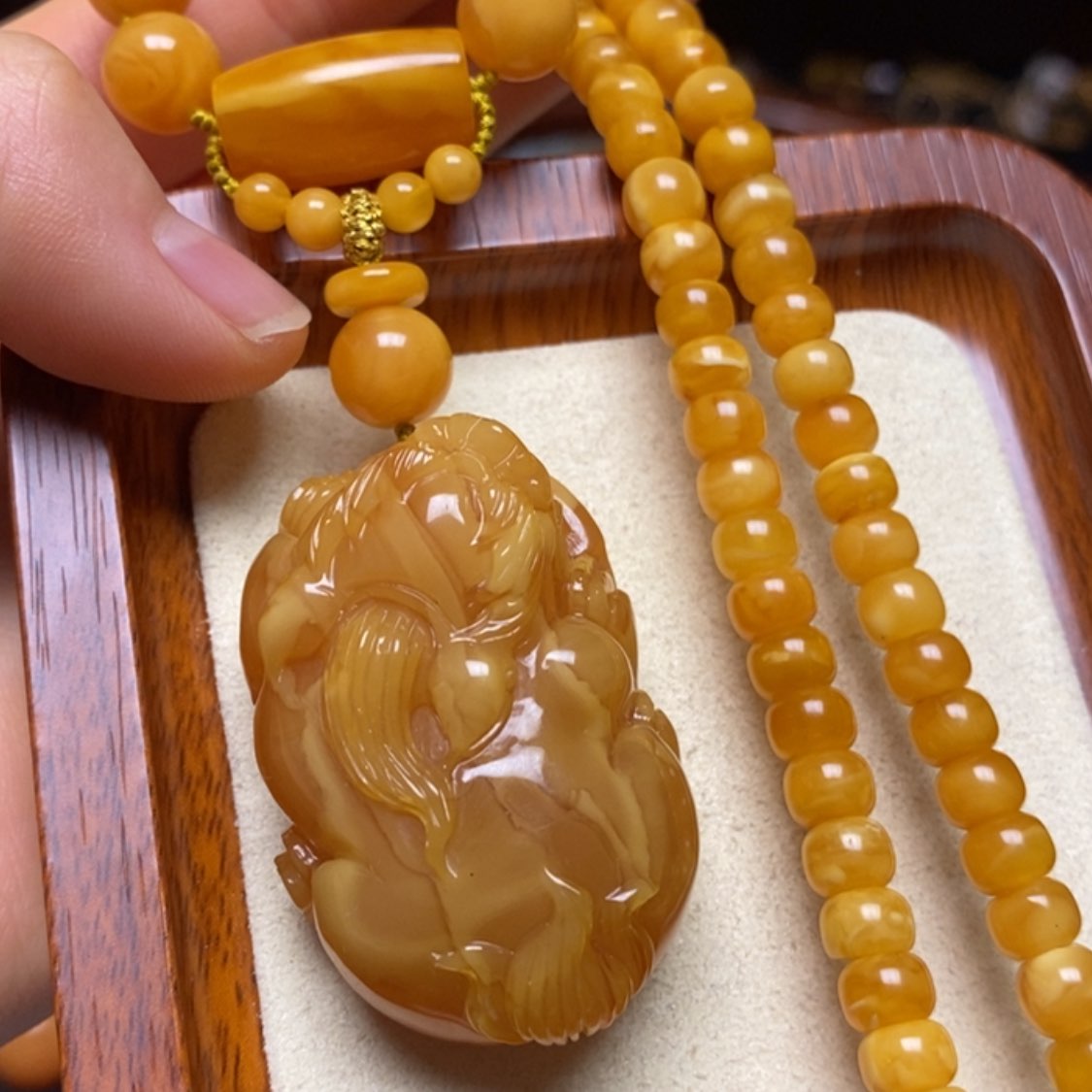 【闪购商品】蜜蜡颈饰未镶嵌项链