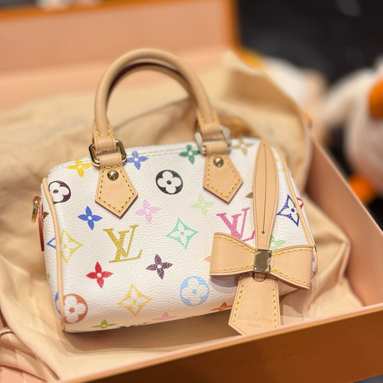 全新未使用 LouisVuitton/路易威登 7姐专场/村上隆 speedy nano 