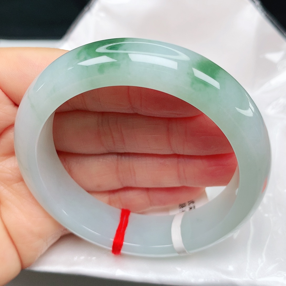 翡翠手镯未镶嵌冰飘花5