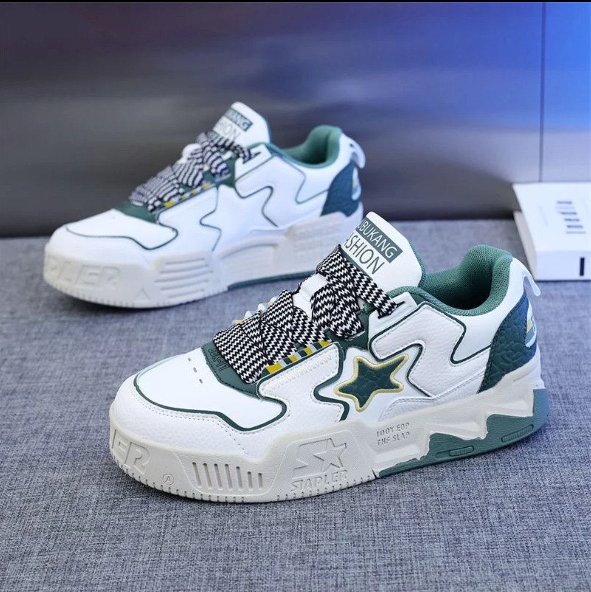 “星星面包鞋”舒适百搭！厚底增高！复古休闲学生！低帮时尚透气潮鞋