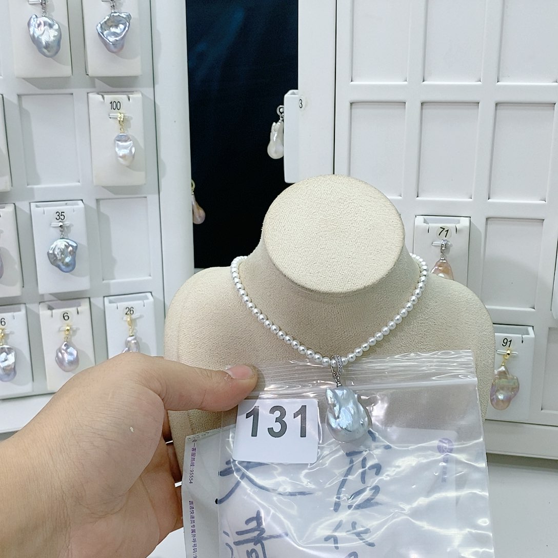 淡水珍珠颈饰合金