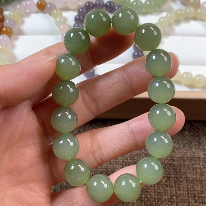 和田玉手串未镶嵌用****1