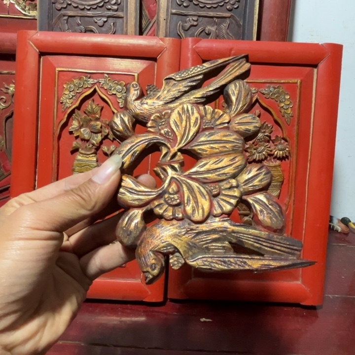 卧***牛木木雕工艺品摆件