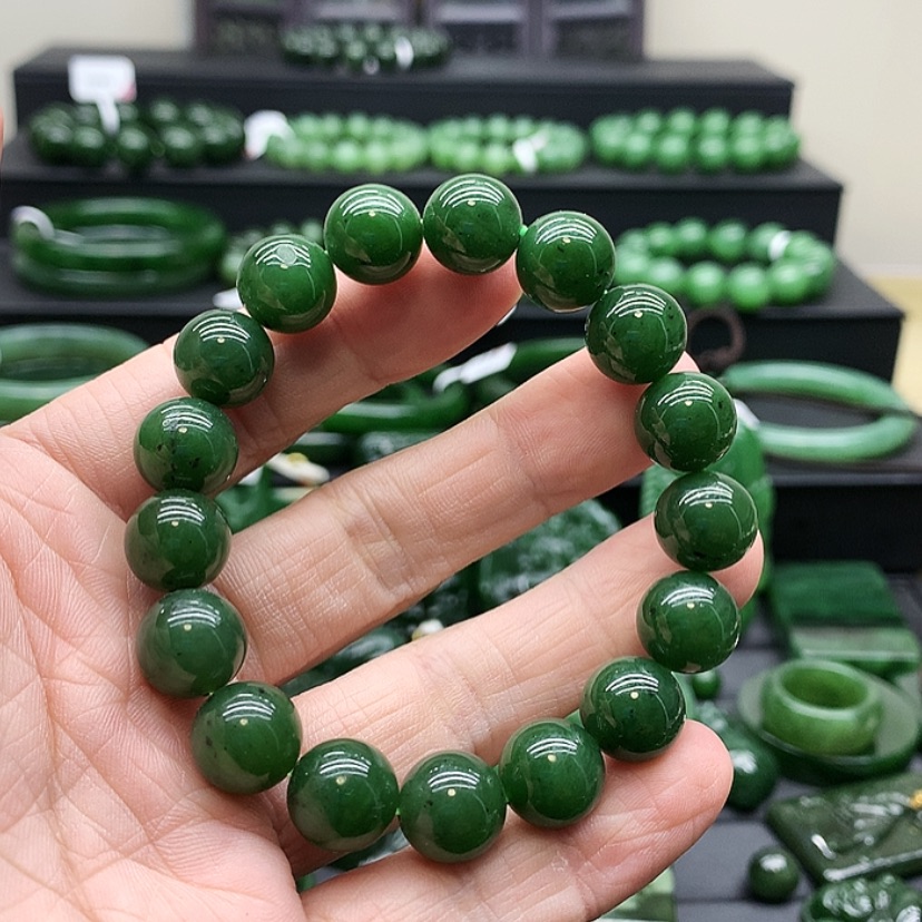 【闪购商品】和田玉（碧玉）手链未镶嵌