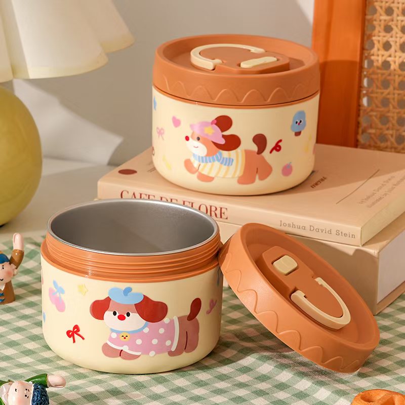 【正304】腊肠狗密封锁鲜饭盒上班族可微波炉加热专用日式便当盒