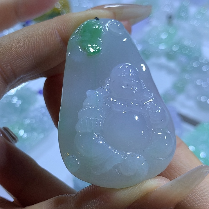 翡翠未镶嵌颈饰天然翡翠A货吊坠