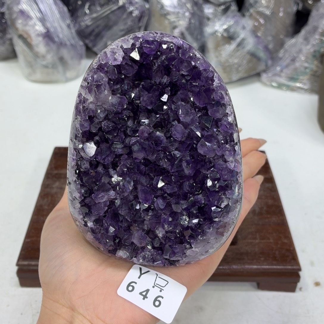 紫晶眼镜未镶嵌水晶