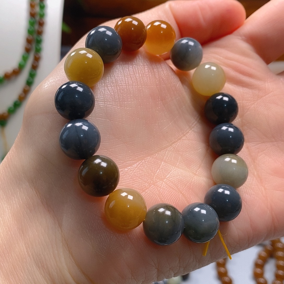 和田玉手串未镶嵌