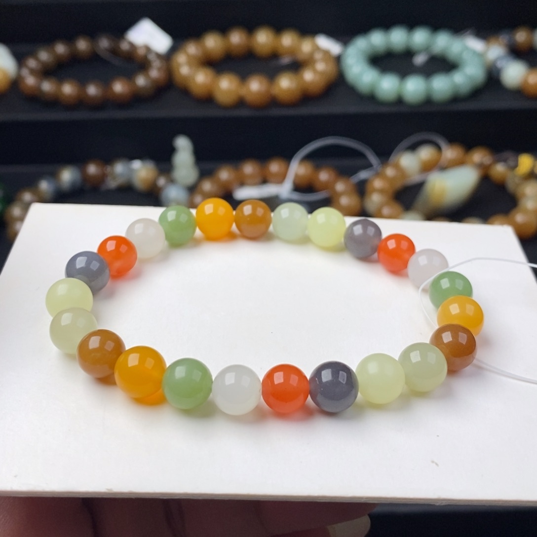 和田玉手串未镶嵌