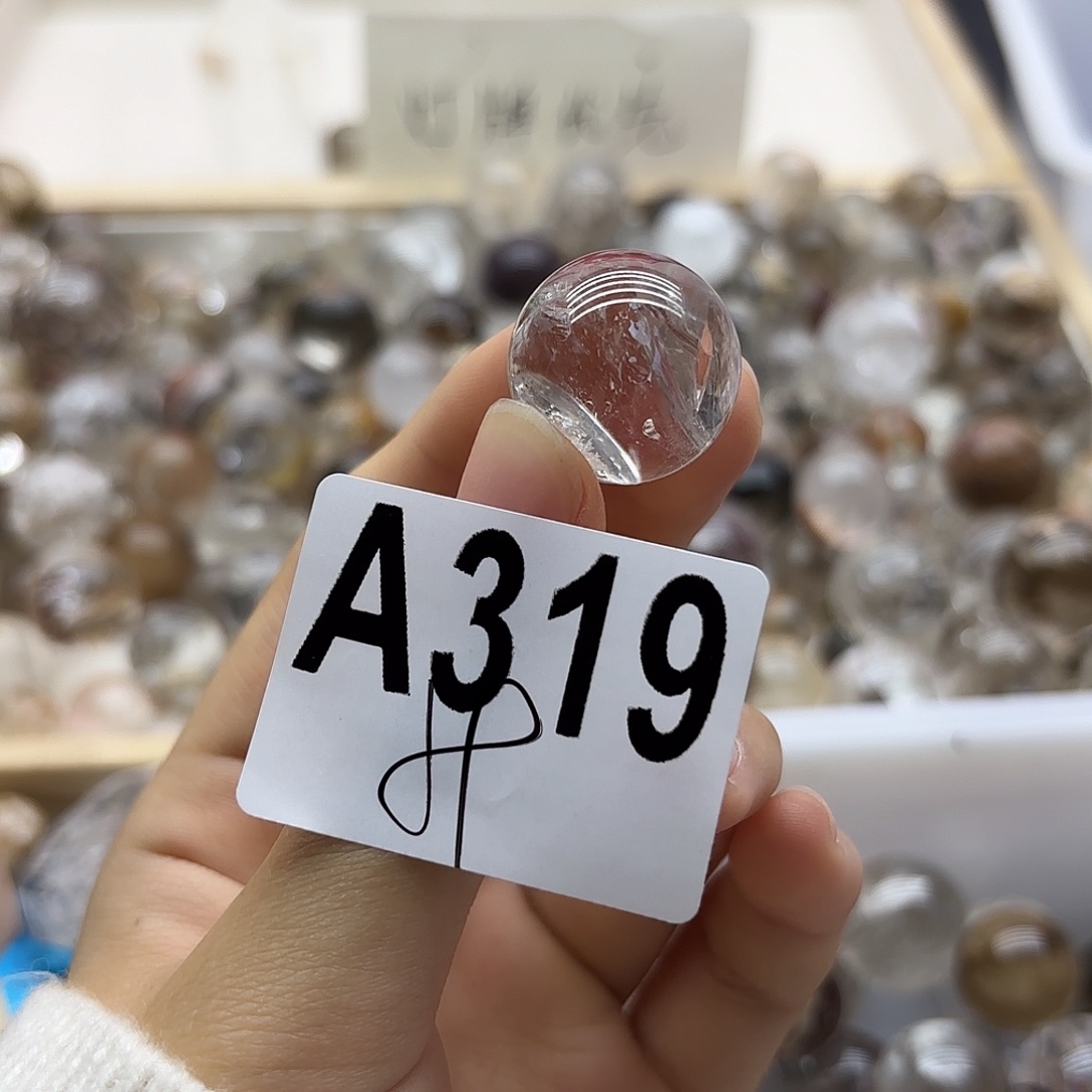 汤***圆水晶珠宝半成品未镶嵌319