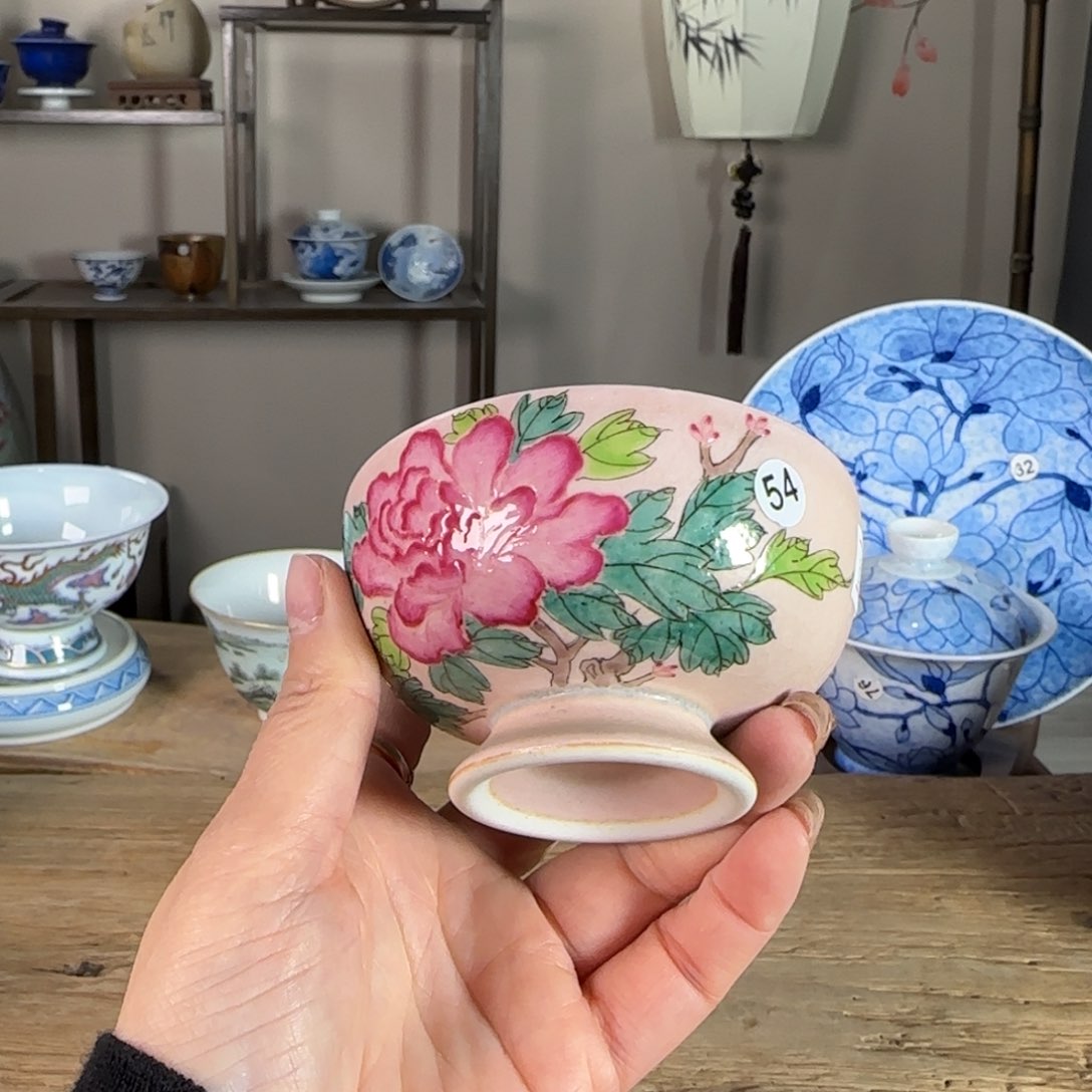 杯景德镇陶瓷柴烧多人