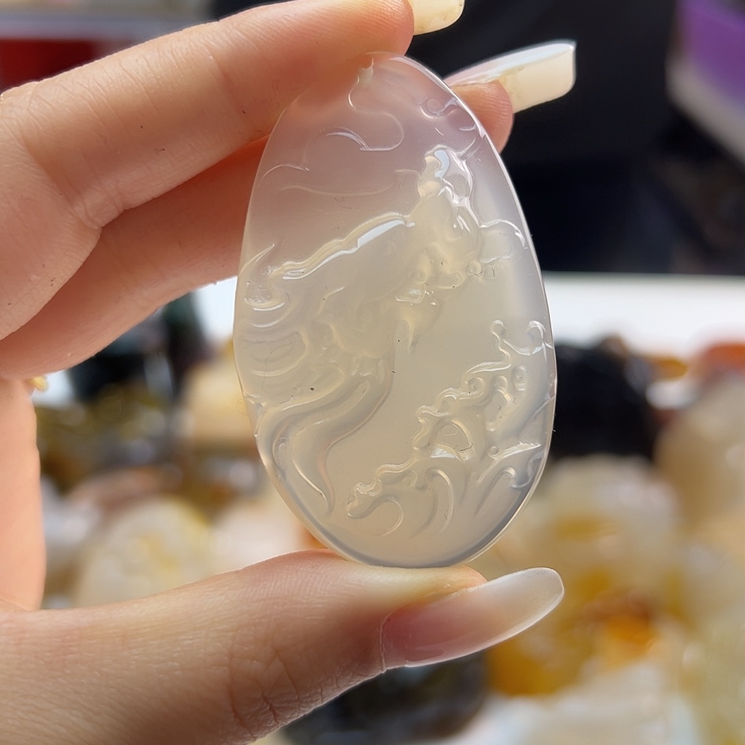 玛瑙/玉髓未镶嵌吊坠(不含链)