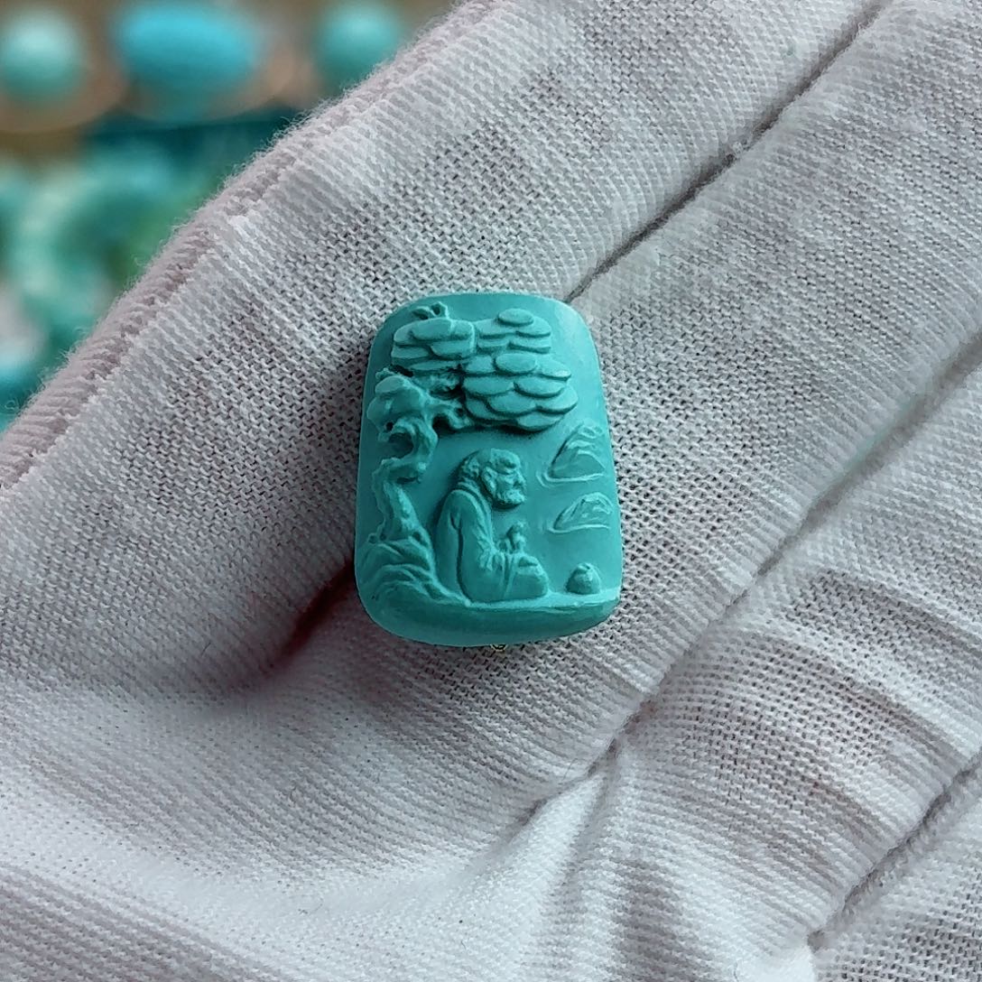 绿松石未镶嵌珠宝奇石