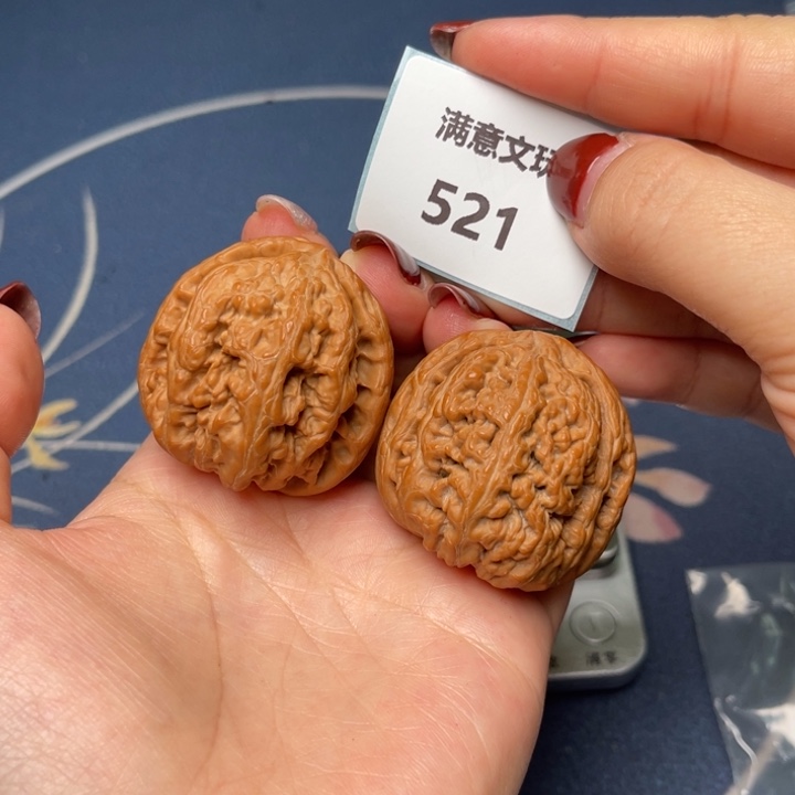 文玩核桃把件粗筋39.521