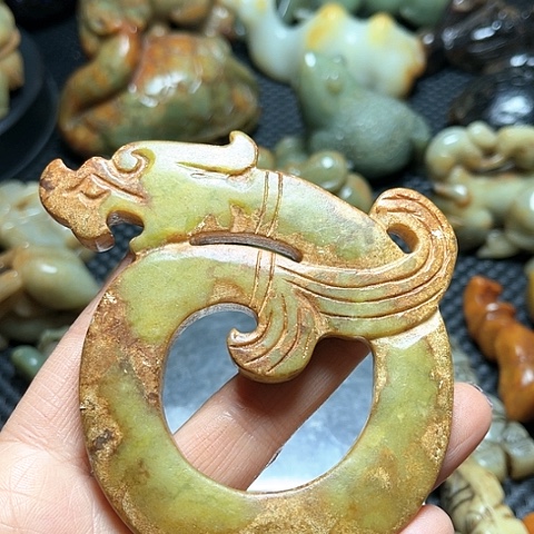 白玉菩提吊坠摆件