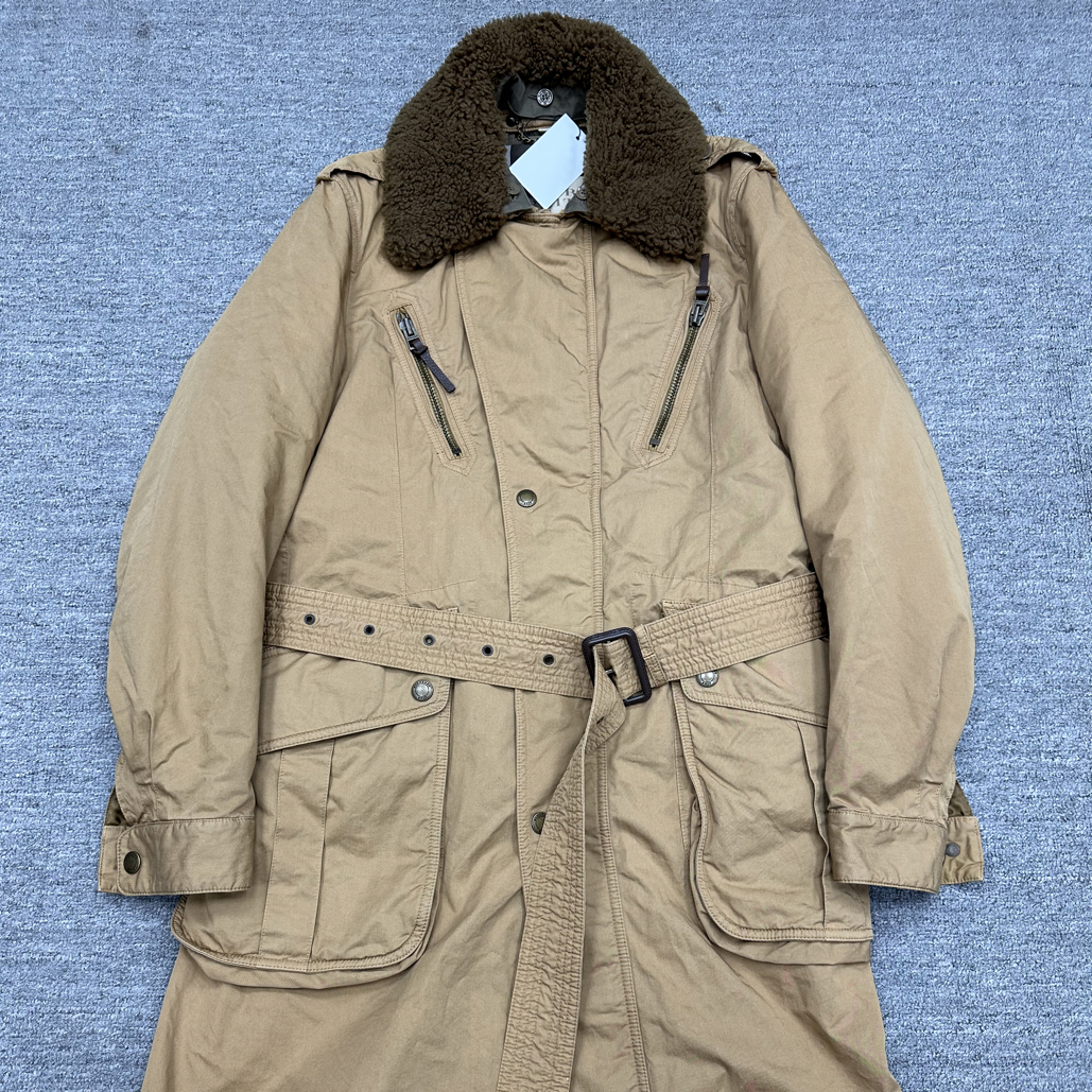 99新 BURBERRY/博柏利 s码 Burberry羊羔绒拼接大衣 99新