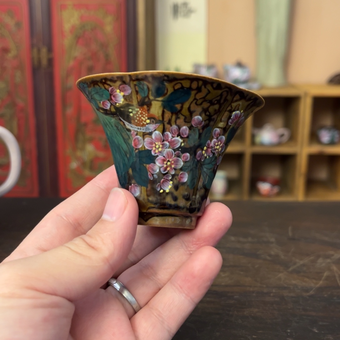 柴烧手工手绘陶瓷