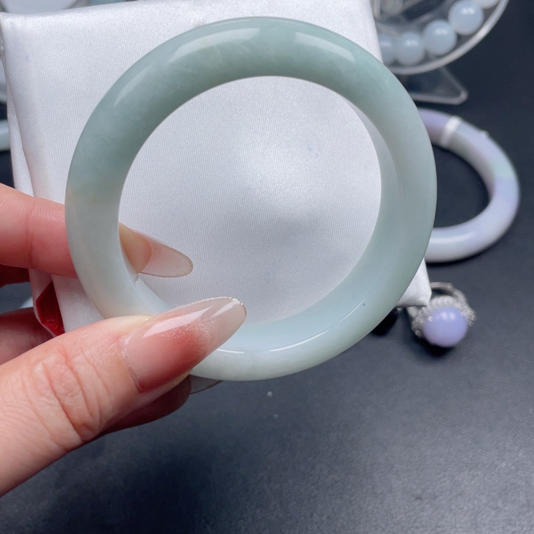 翡翠未镶嵌手镯53.7