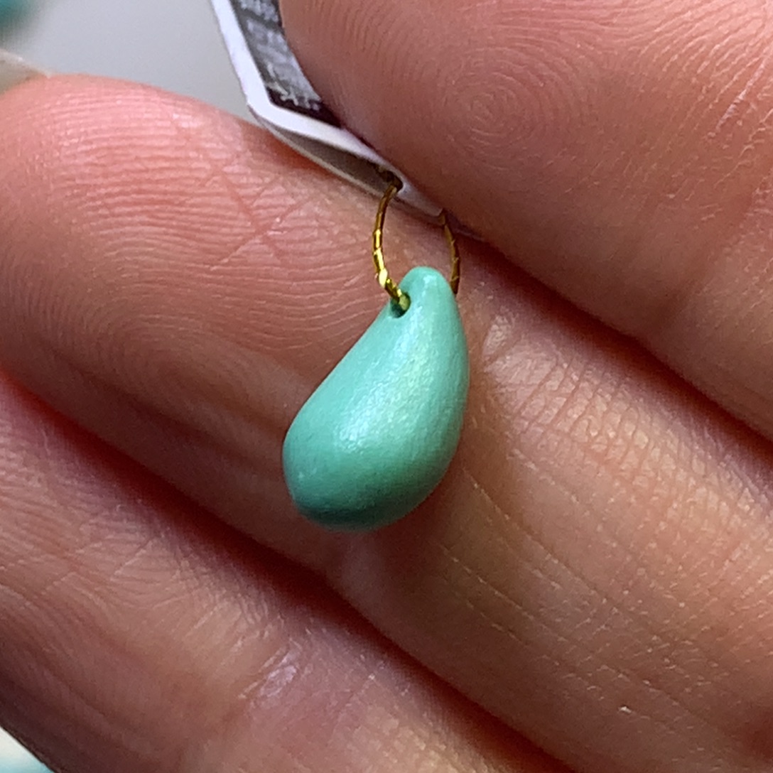 绿松石未镶嵌挂件