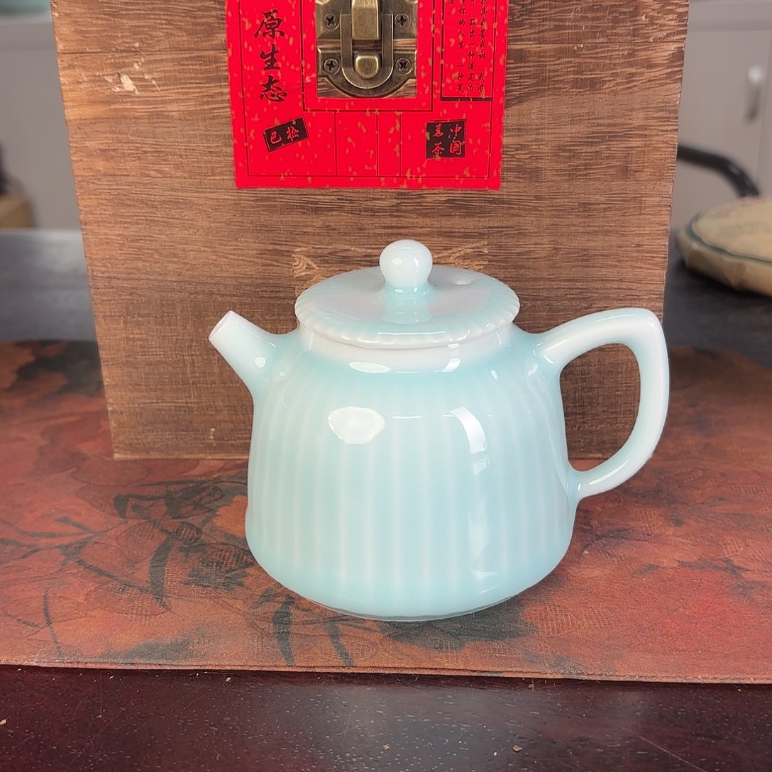 龙泉云间青瓷小米茶器