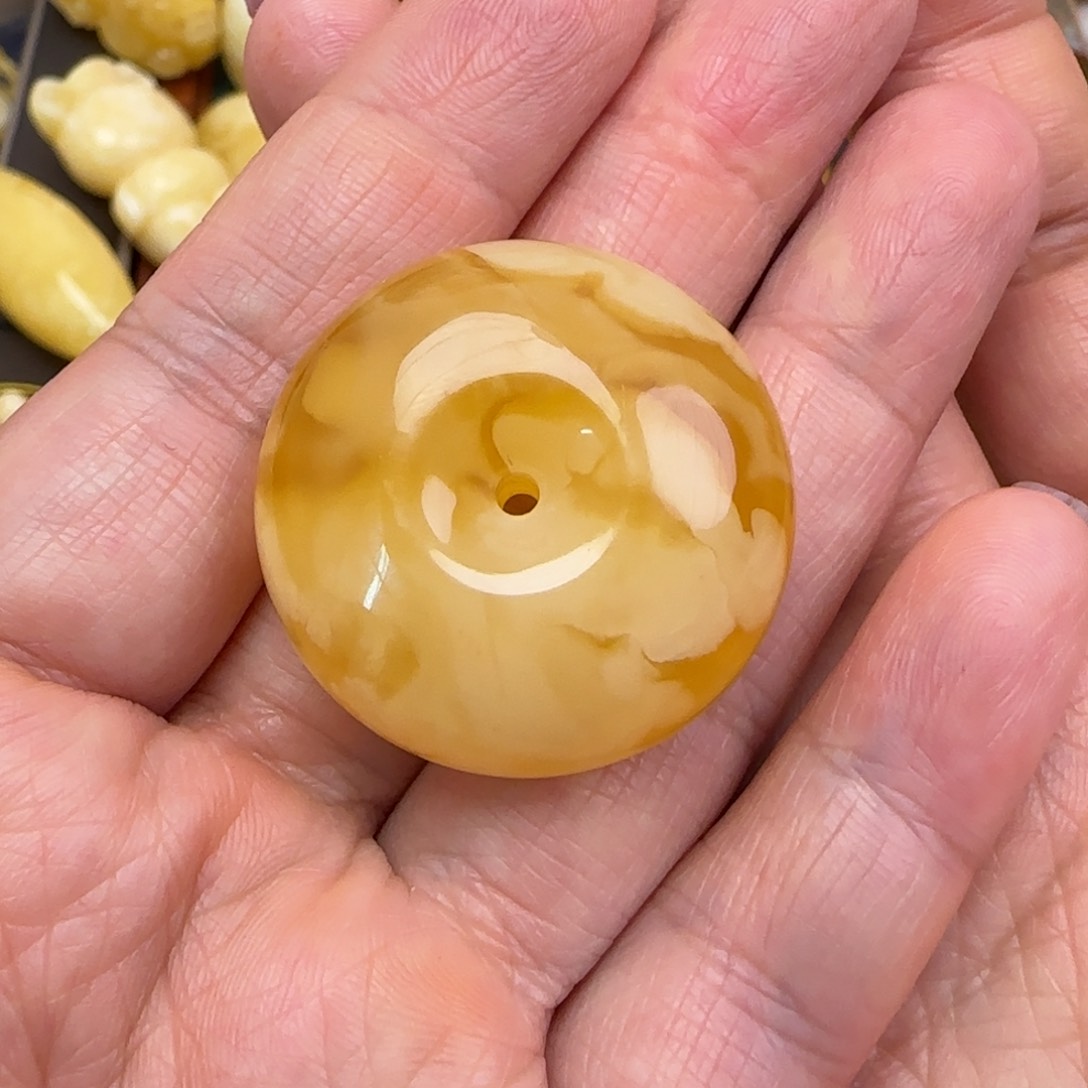 蜜蜡颈饰未镶嵌天然蜜蜡