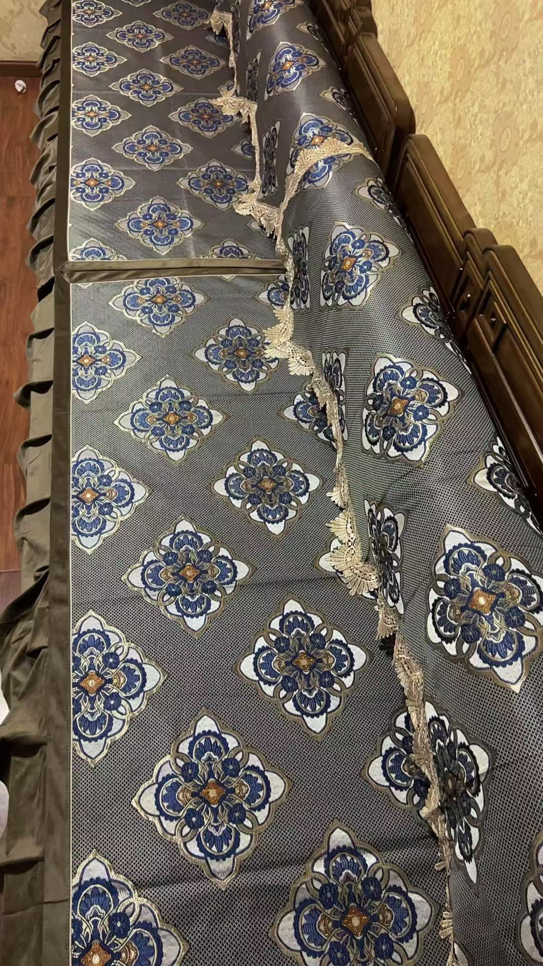 西藏包邮藏式防滑床垫莲花