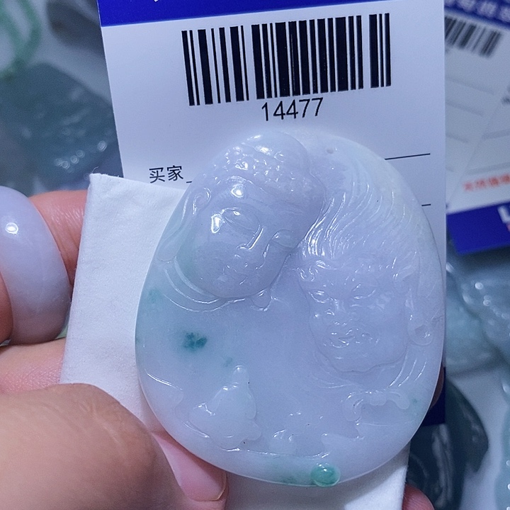 翡翠未镶嵌颈饰天光墟翡翠市场现金代购