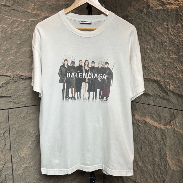 99新 Balenciaga/巴黎世家 胸围57衣长70 M码 乐队短袖 M463