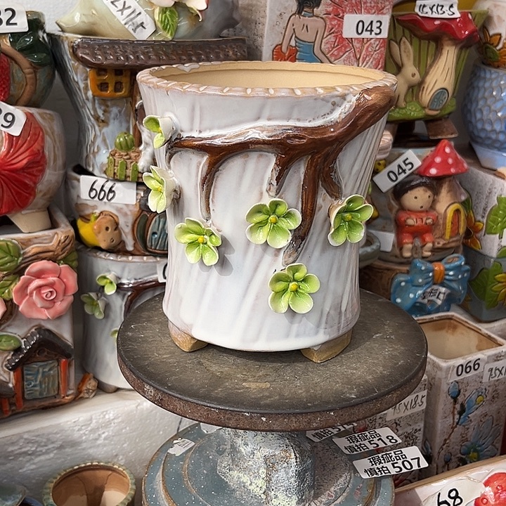 粗陶材质多肉花盆