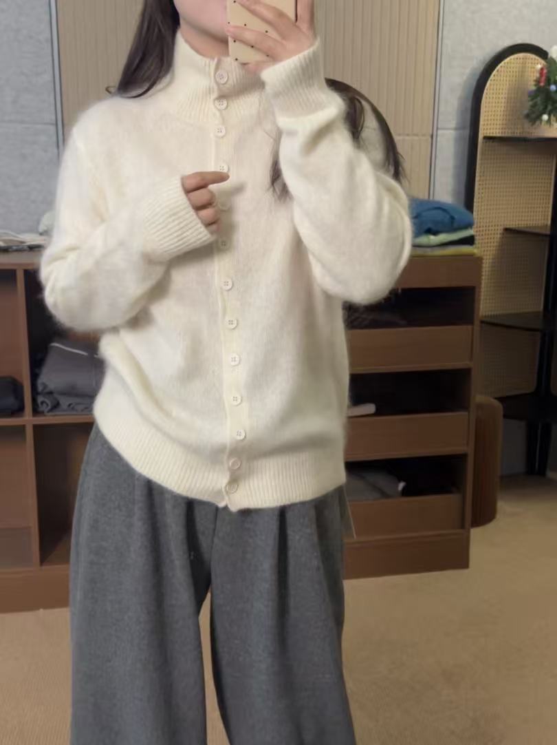 【鑫绒毛衣】冬季慵懒风女针织毛针织衫开衫高领加厚衫Y666-A273