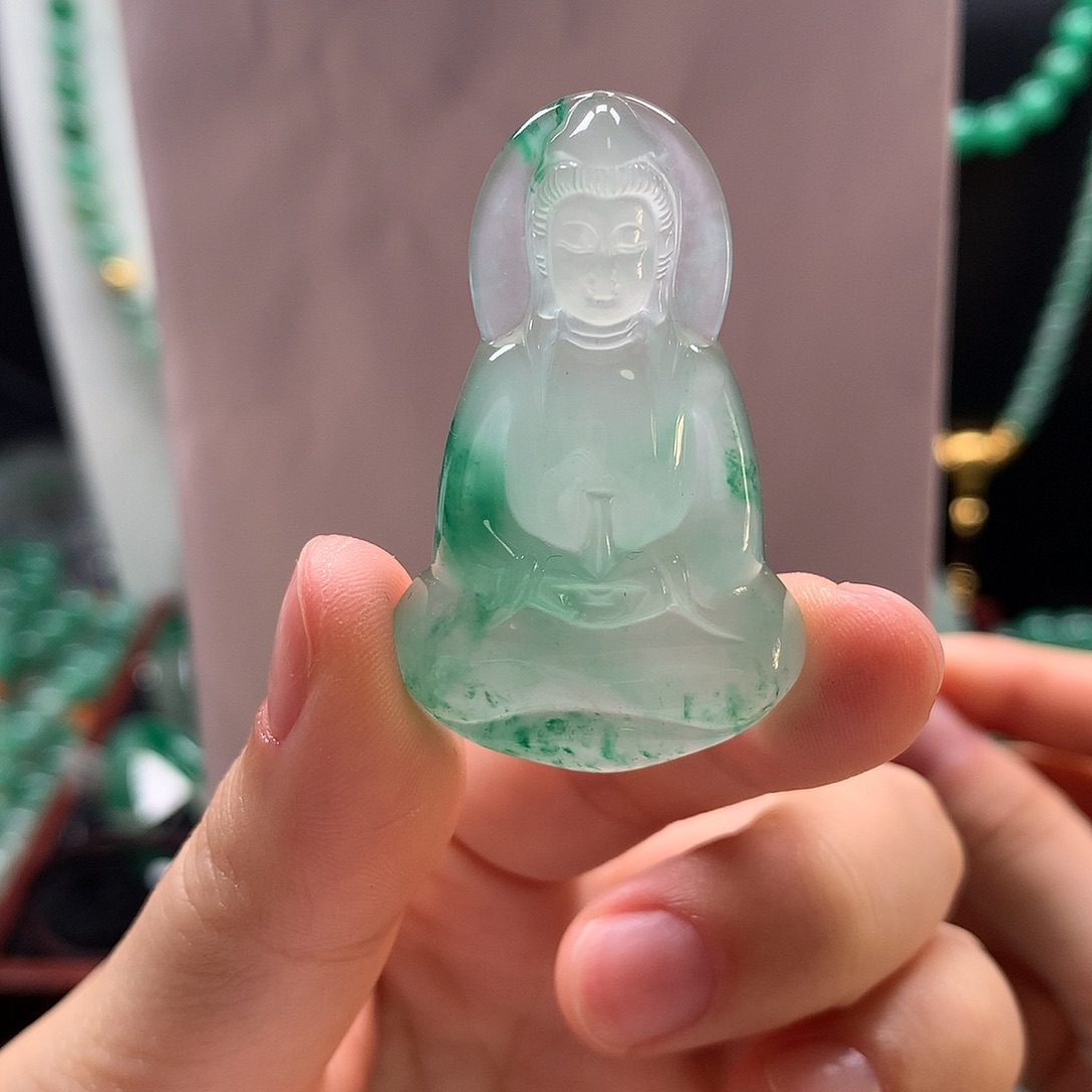 石英质玉未镶嵌吊坠