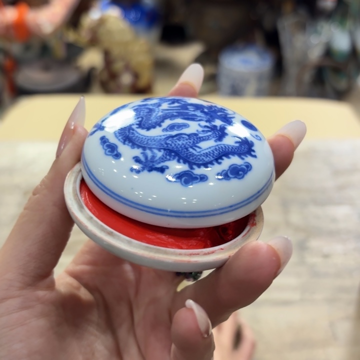 陶瓷古美术置物摆件