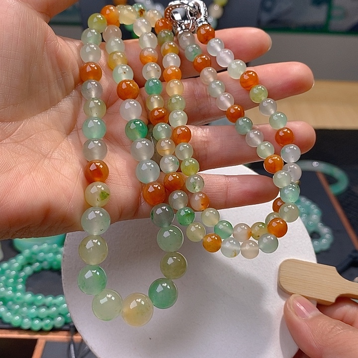 石英质玉长串未镶嵌连*芳