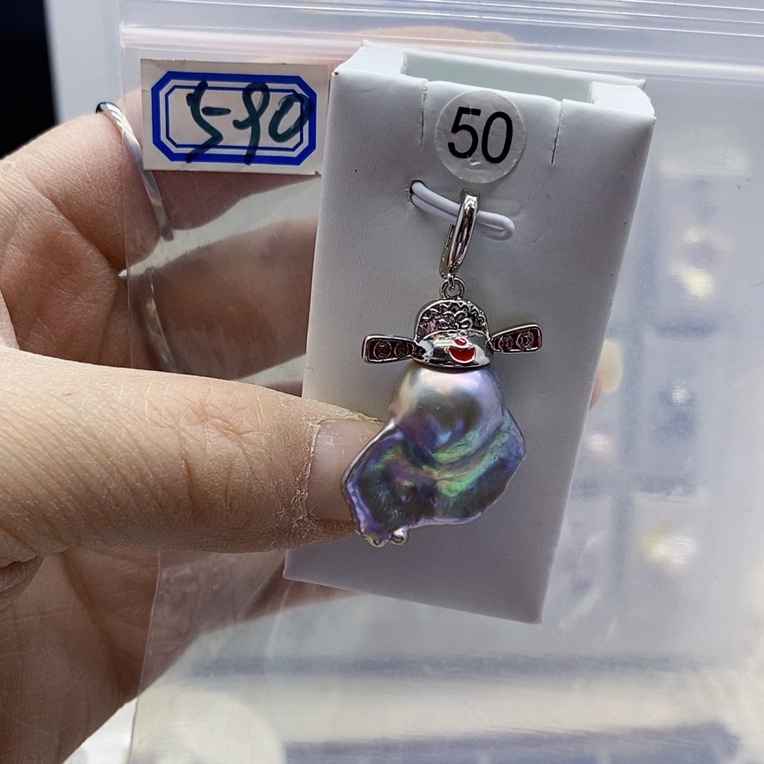 颈饰合金淡水珍珠