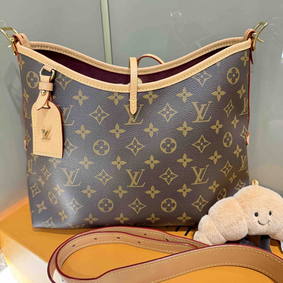 99新 LouisVuitton/路易威登 carryall小号单肩包芯片款/0232