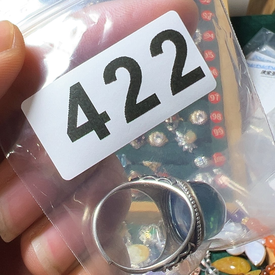 海蓝宝石戒圈银S925镶嵌王**来