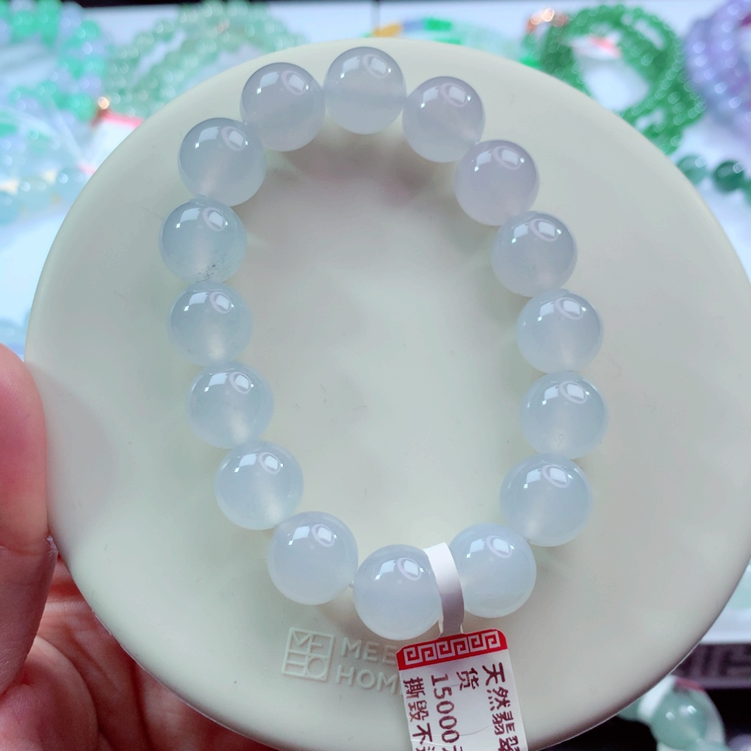 翡翠未镶嵌手链卡12.2