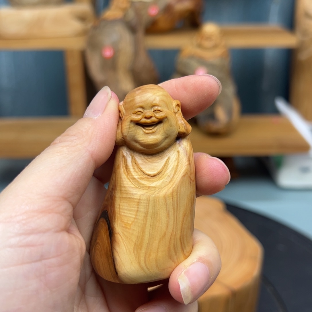 木崖柏木摆件手把件
