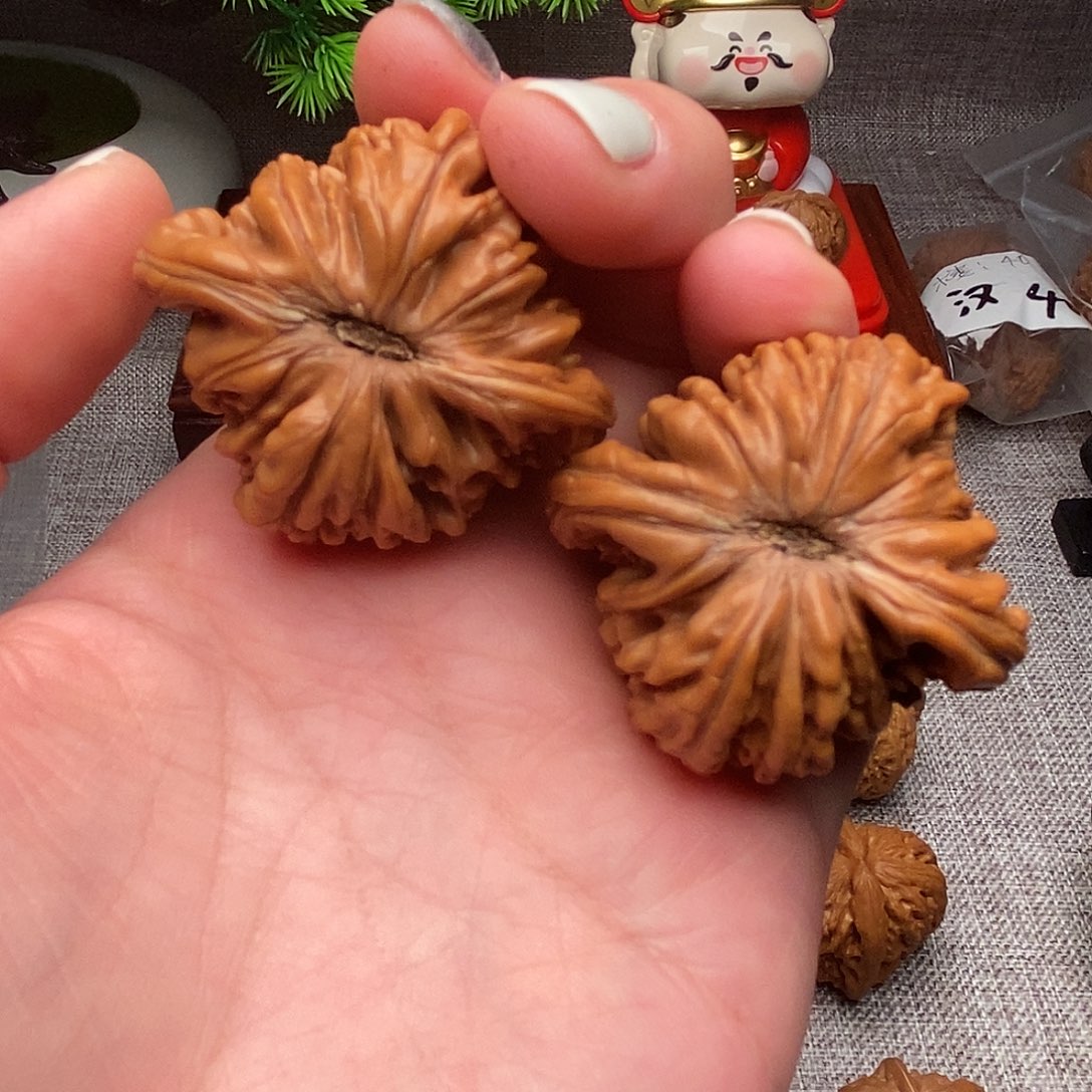 把件文玩核桃四座楼44全品