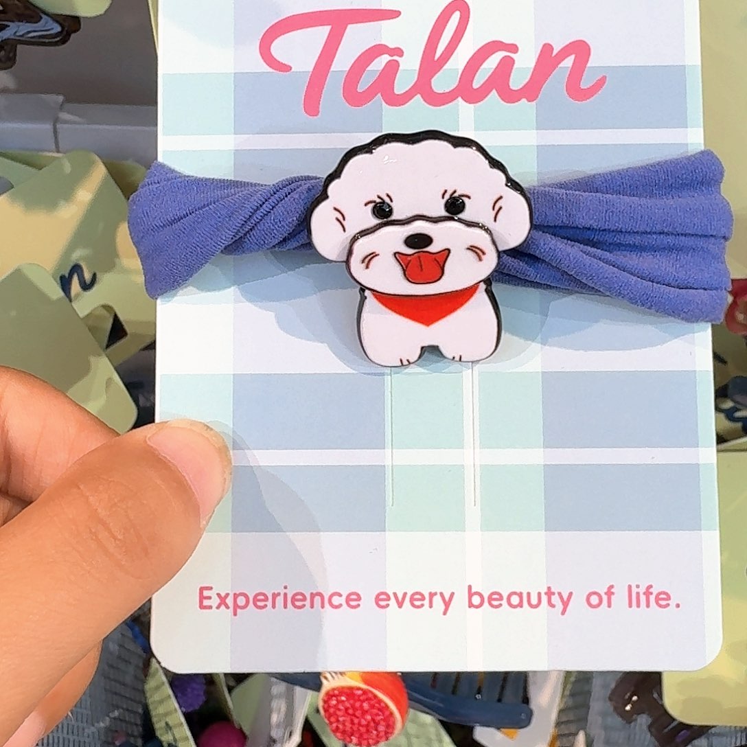 布艺铁合金白色狗