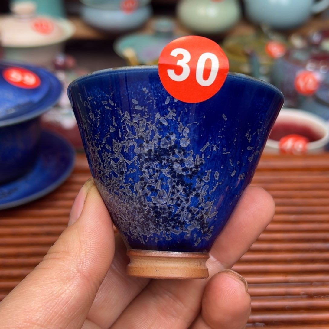 手工制作钧窑茶器