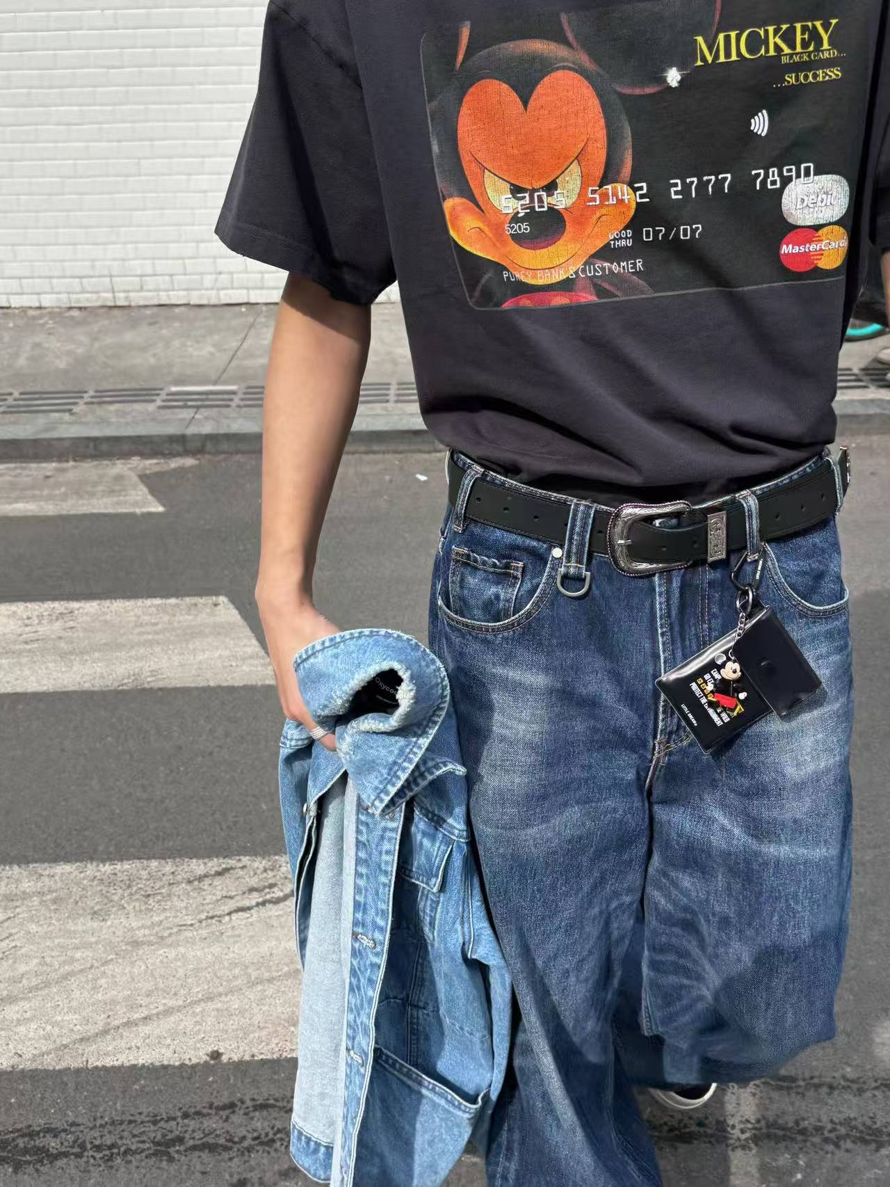 【蛙家 原版面料 天花板 运费险】purey SS25米奇万事达圆领短袖