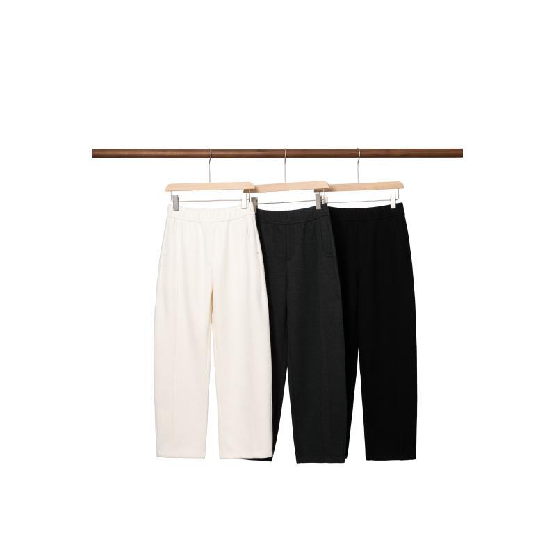 秋冬新款绵羊毛桑蚕丝休闲裤百搭时尚1542-9963