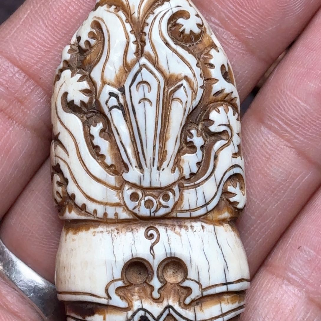 铜星月菩提吊坠项链