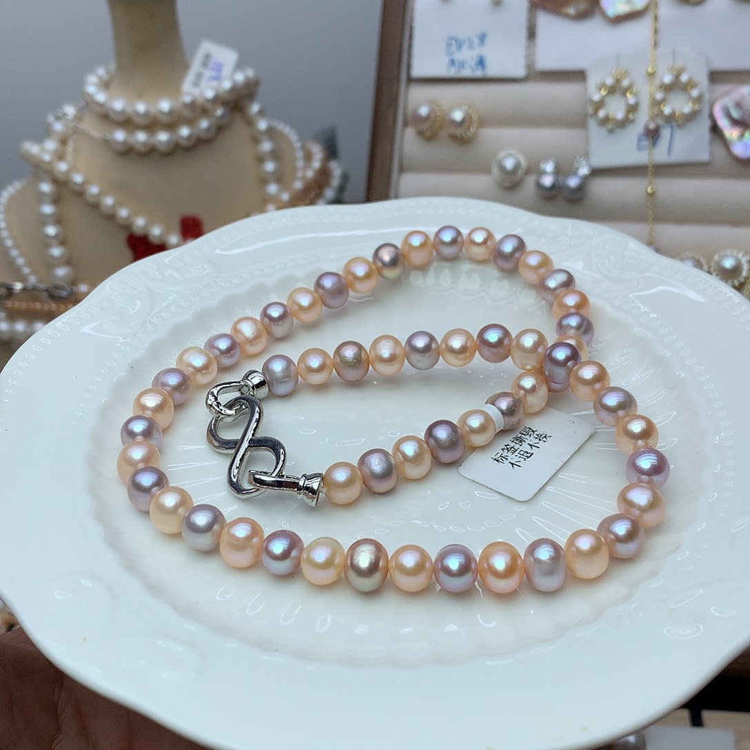 淡水珍珠7-8未镶嵌w82项链