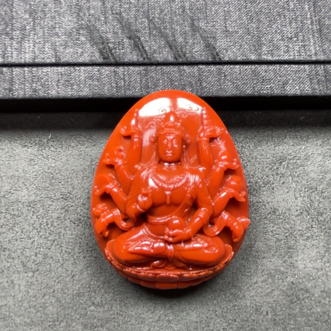 南红玛瑙千手观音未镶嵌