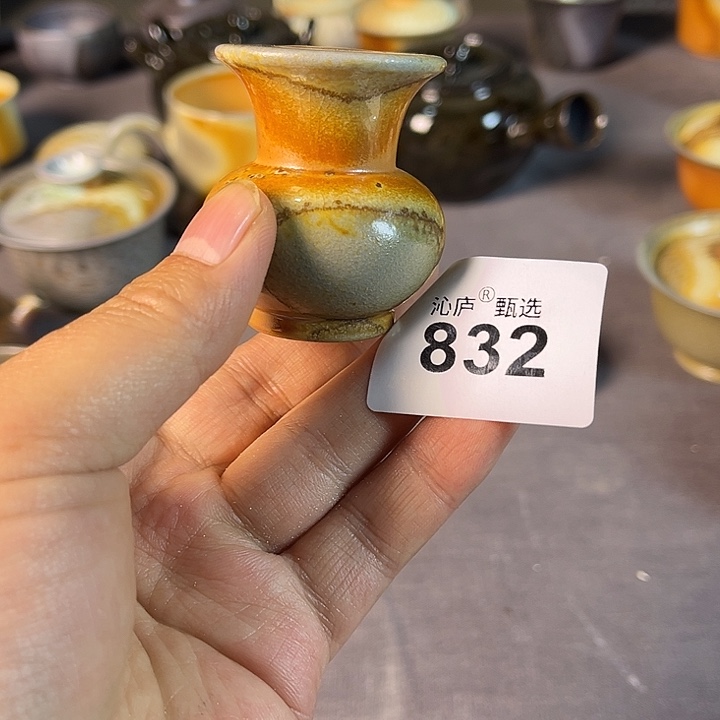 沁庐柴窑古法柴烧全手工茶具